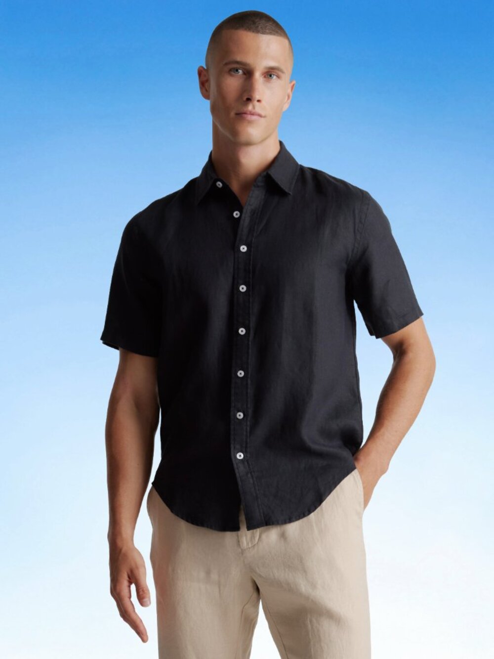 Quince 100% Linen Short Sleeve Shirt, Like New, Sz XL